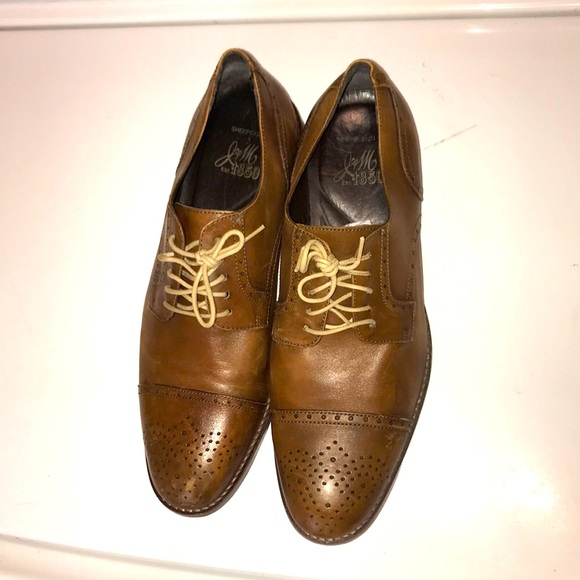 J & M Est. 1850 Conard Cap Toe Oxford Brown Wingtips Size 10.5 - Picture 2 of 15